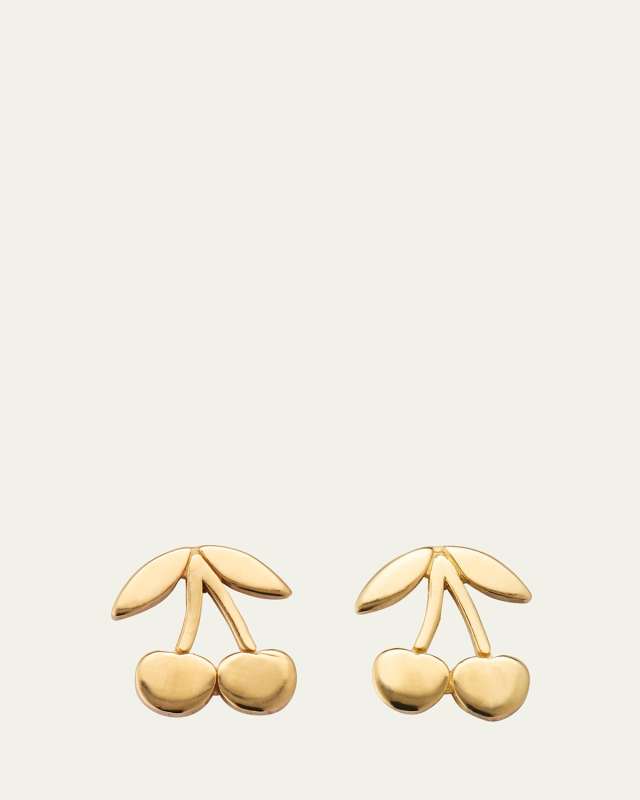 Girl's 14k Cherry Stud Earrings
